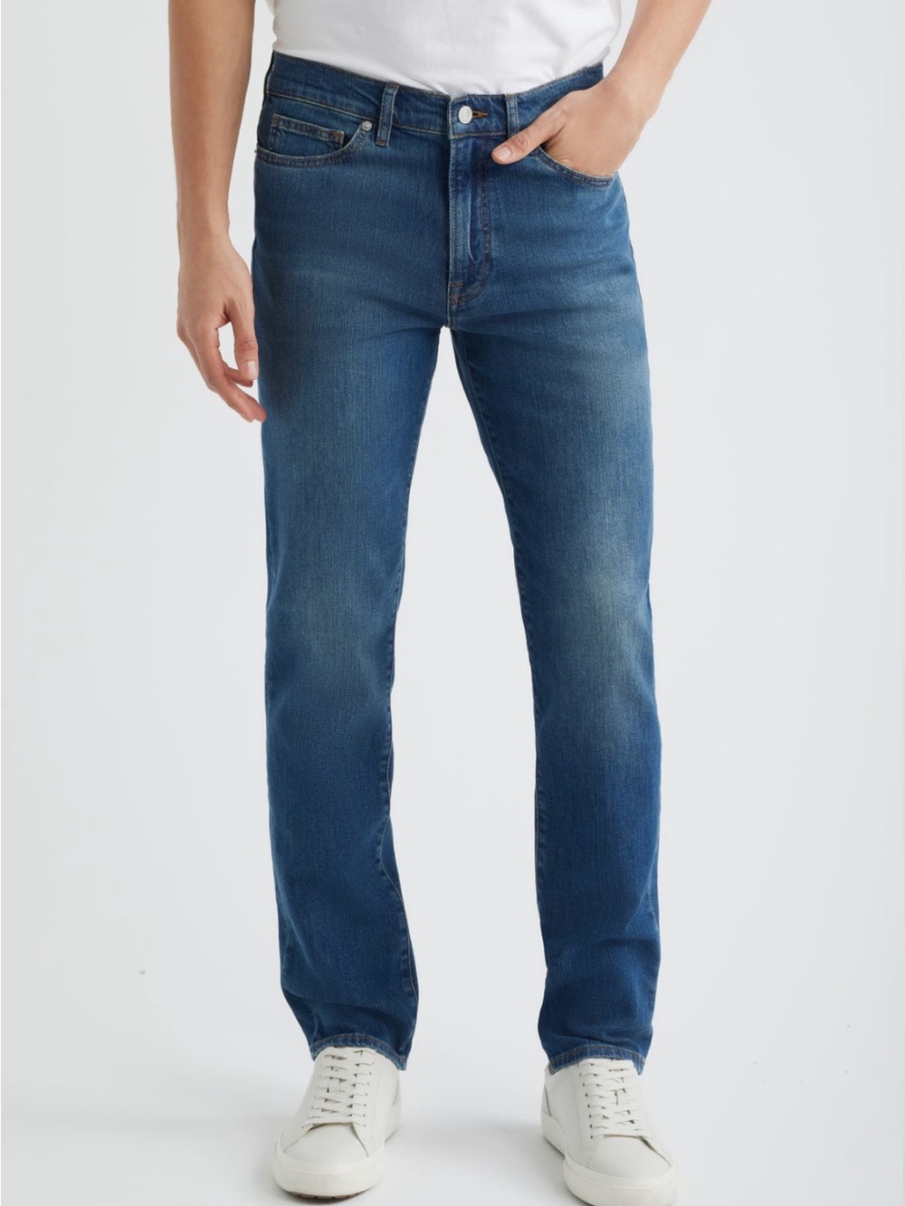 Frame L’Homme Slim Men's Jeans in Deep Blue Wash